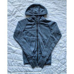 patagonia grey zip up hoodie